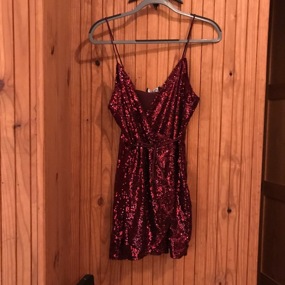 Red Motel Sequin Mini Dress